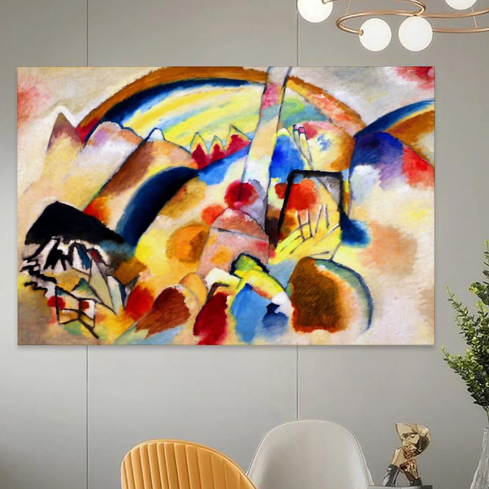 カンディンスキー、『赤い斑点』、希少画集画、状態良好